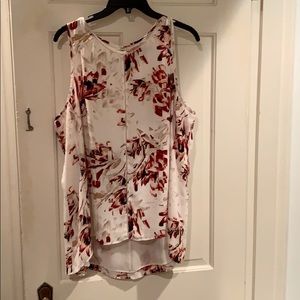 WHBM hi-lo sleeveless blouse
